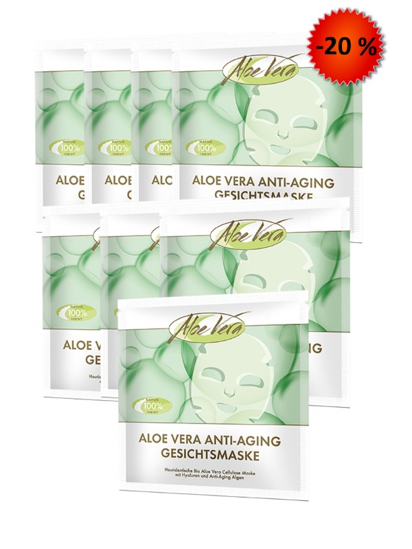 8 x Gold Anti Aging Maske